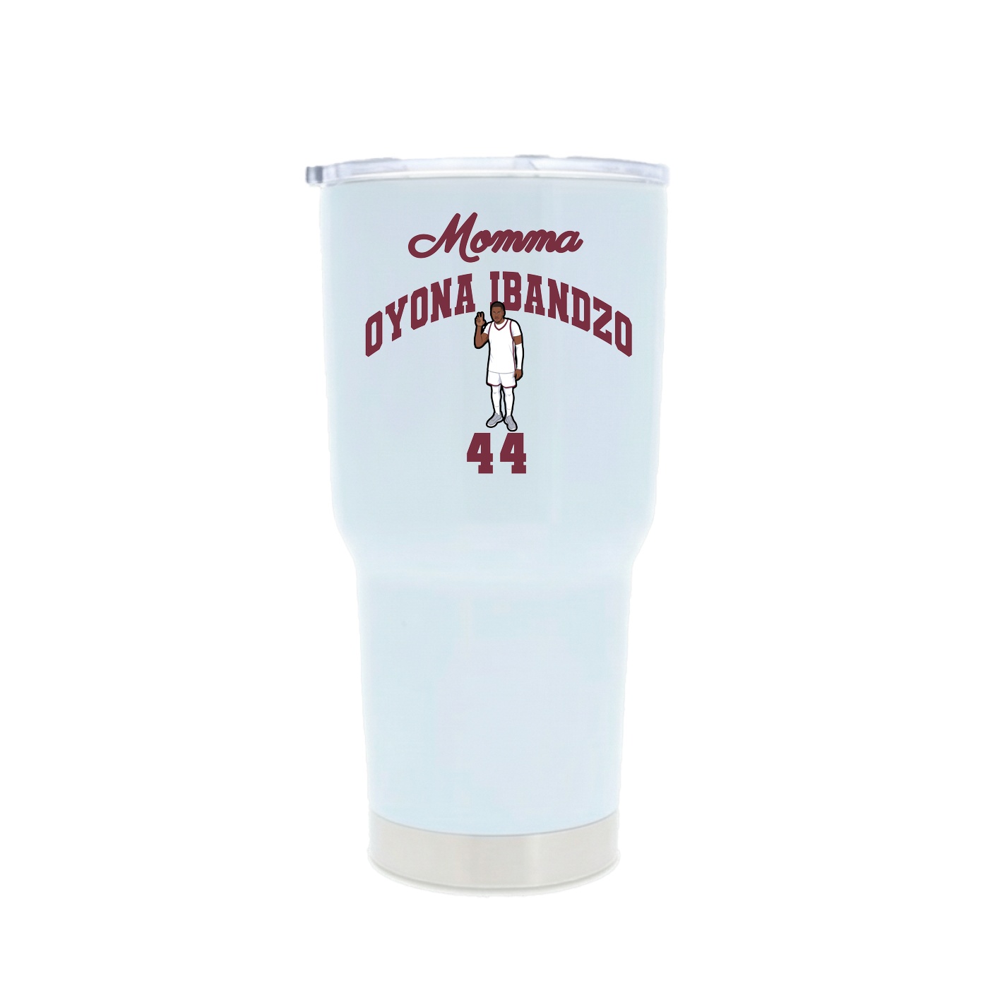 30oz Stainless Steel Tumbler — Mothers Day Arch in White