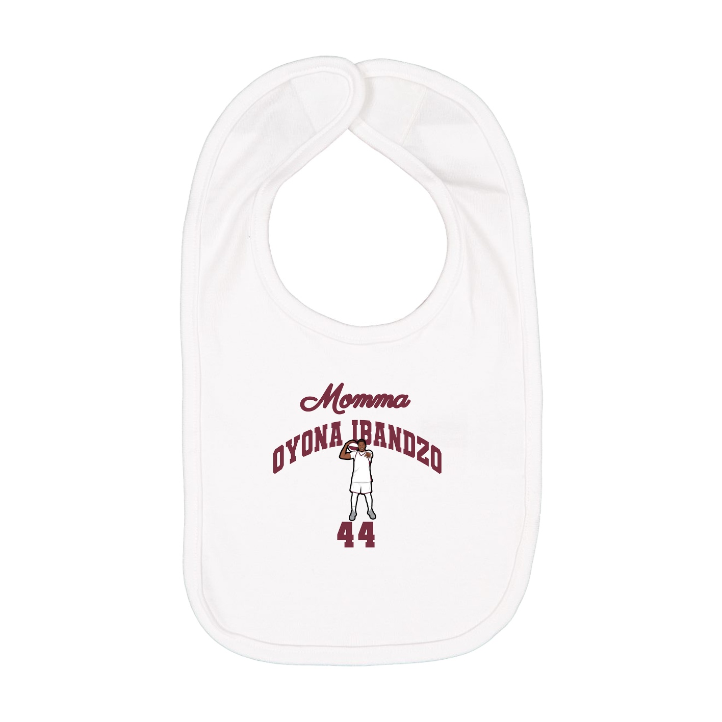 Infant Bib — Mothers Day Arch in White