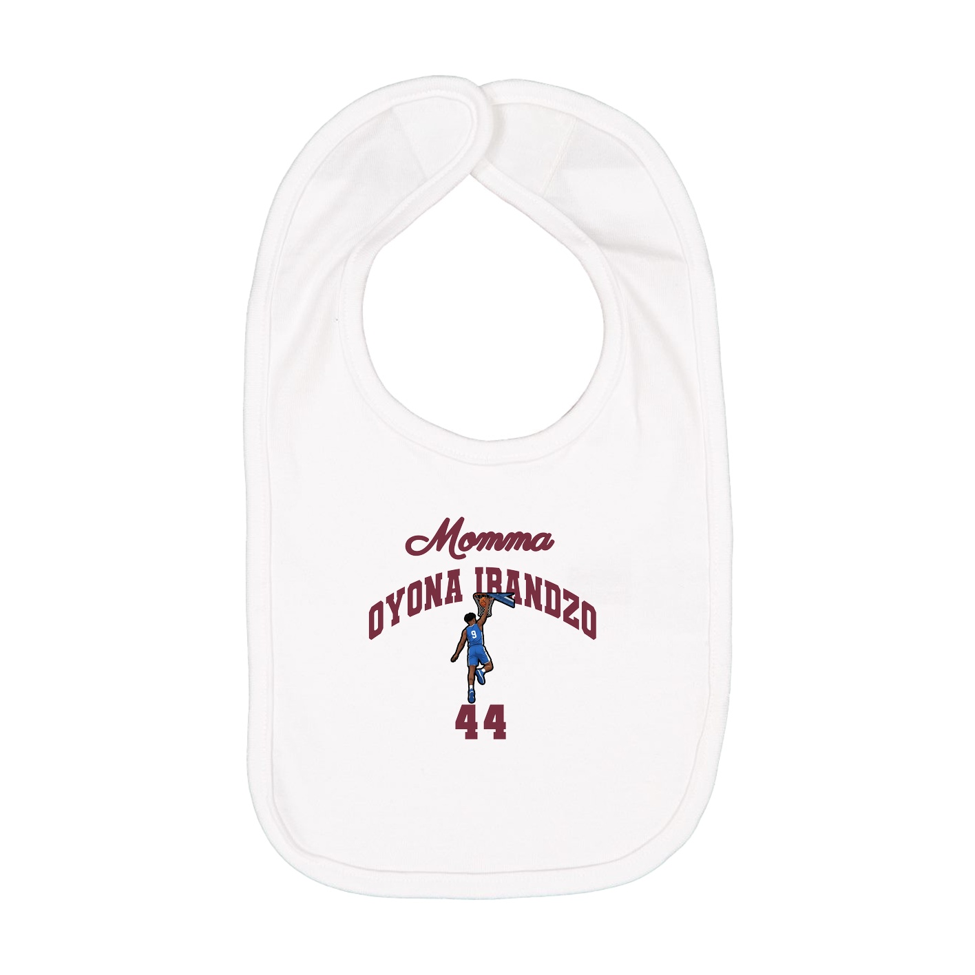 Infant Bib — Mothers Day Arch in White