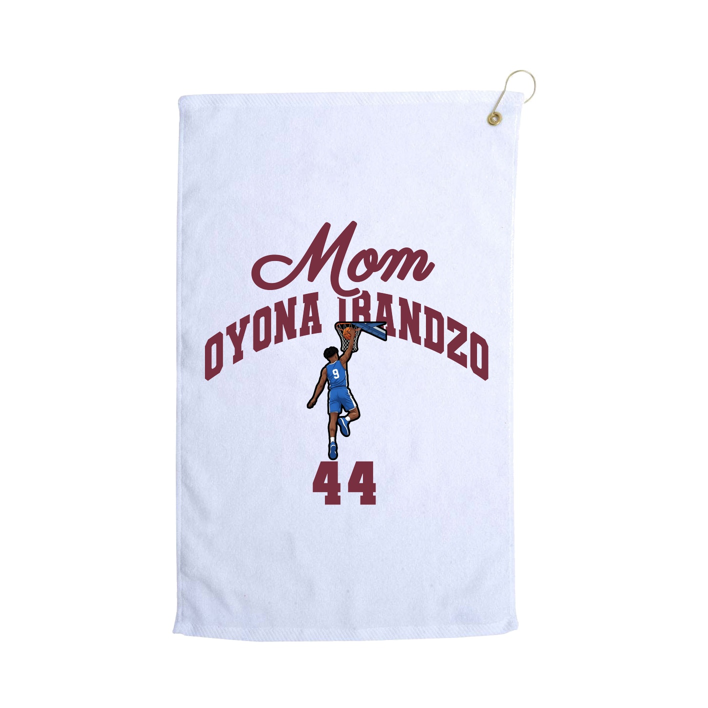 Golf Towel — Mothers Day Arch in White