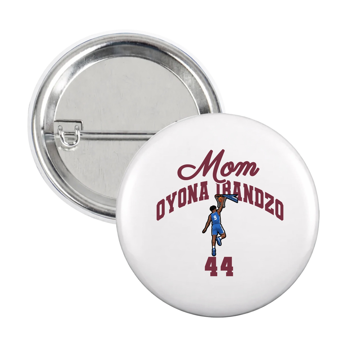 Game Day Button — Mothers Day Arch in White