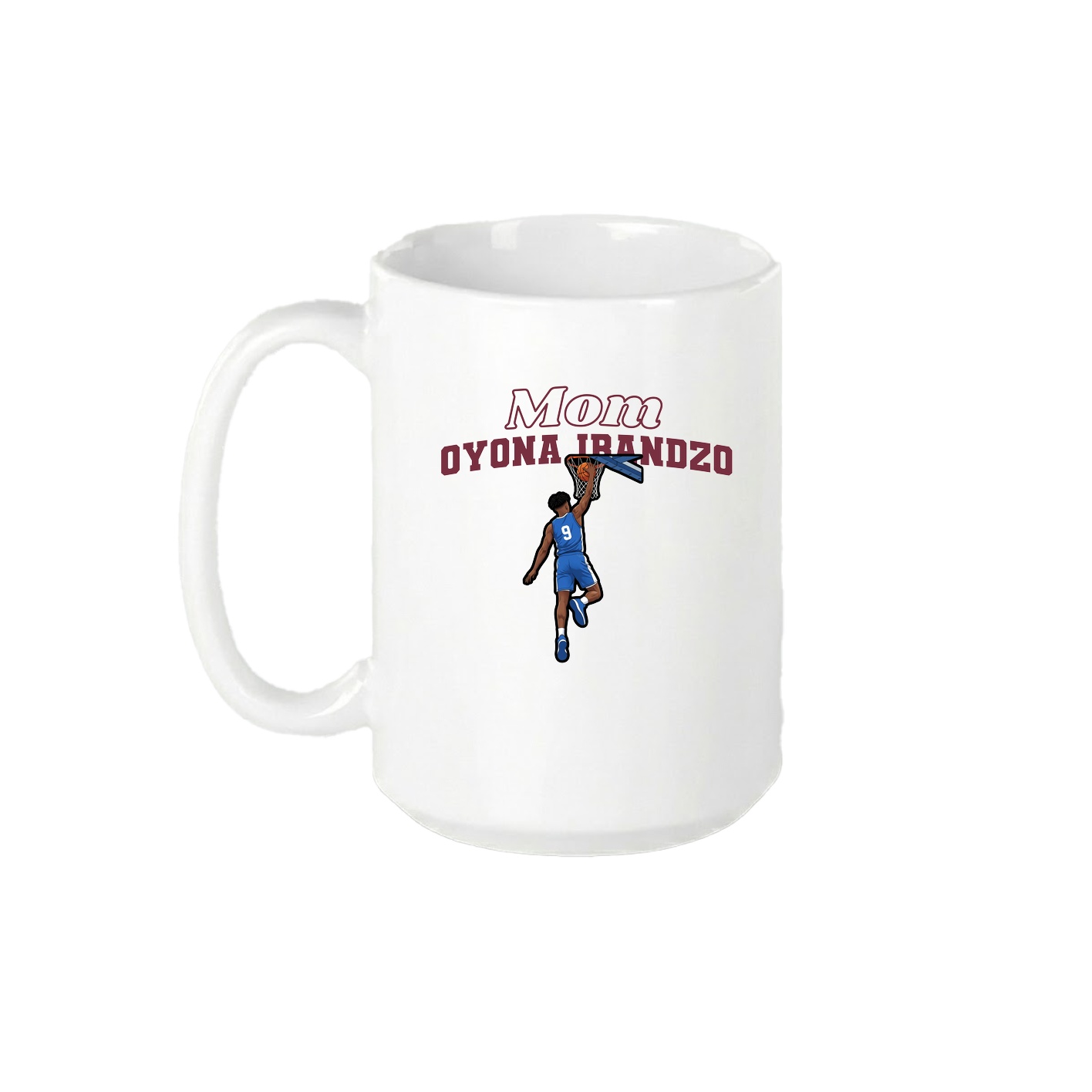 15oz Coffee Mug — Mothers Day Block in White