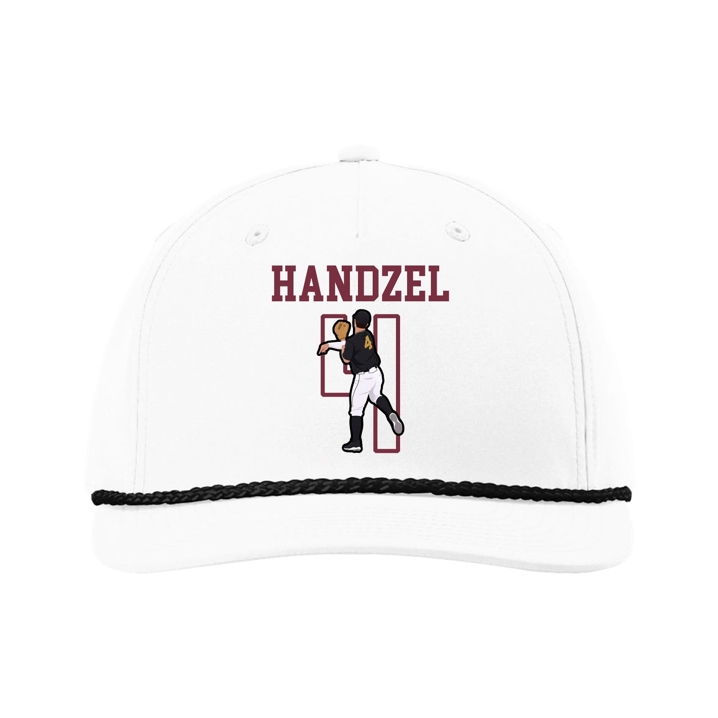 Five-Panel Classic Rope Cap — Shirsey in White