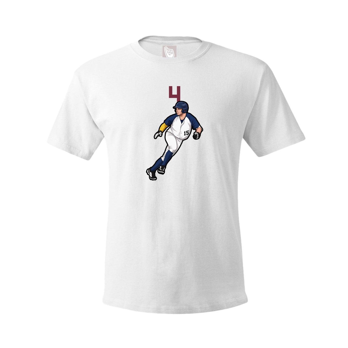 Tee — Number Top in White