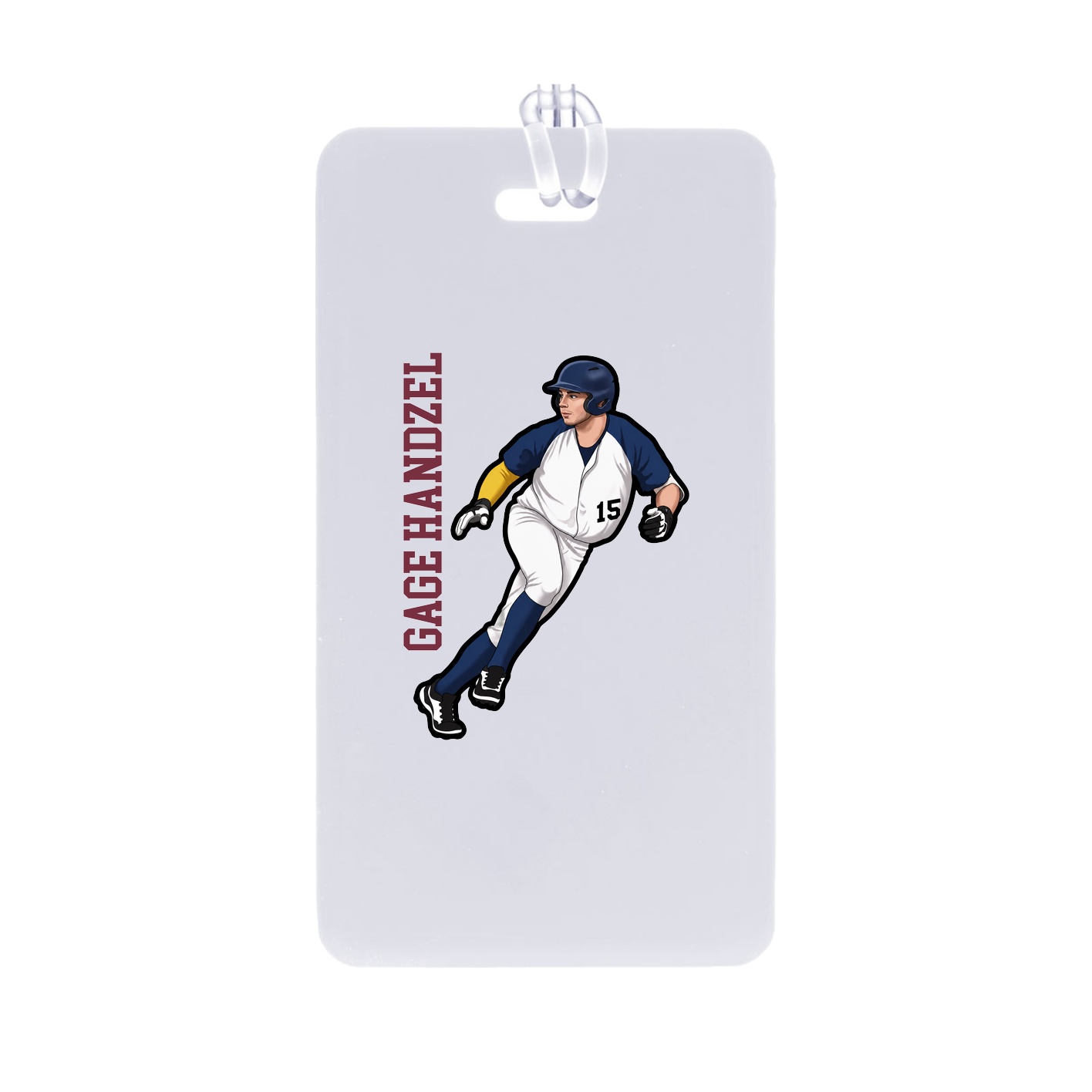 Bag Tag — Name Vertical in Classic