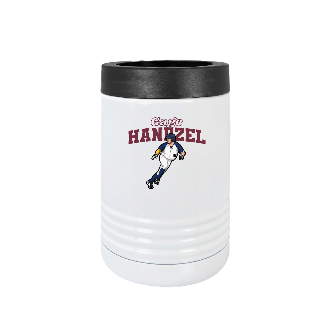 Beverage Holder — Name Arch in White