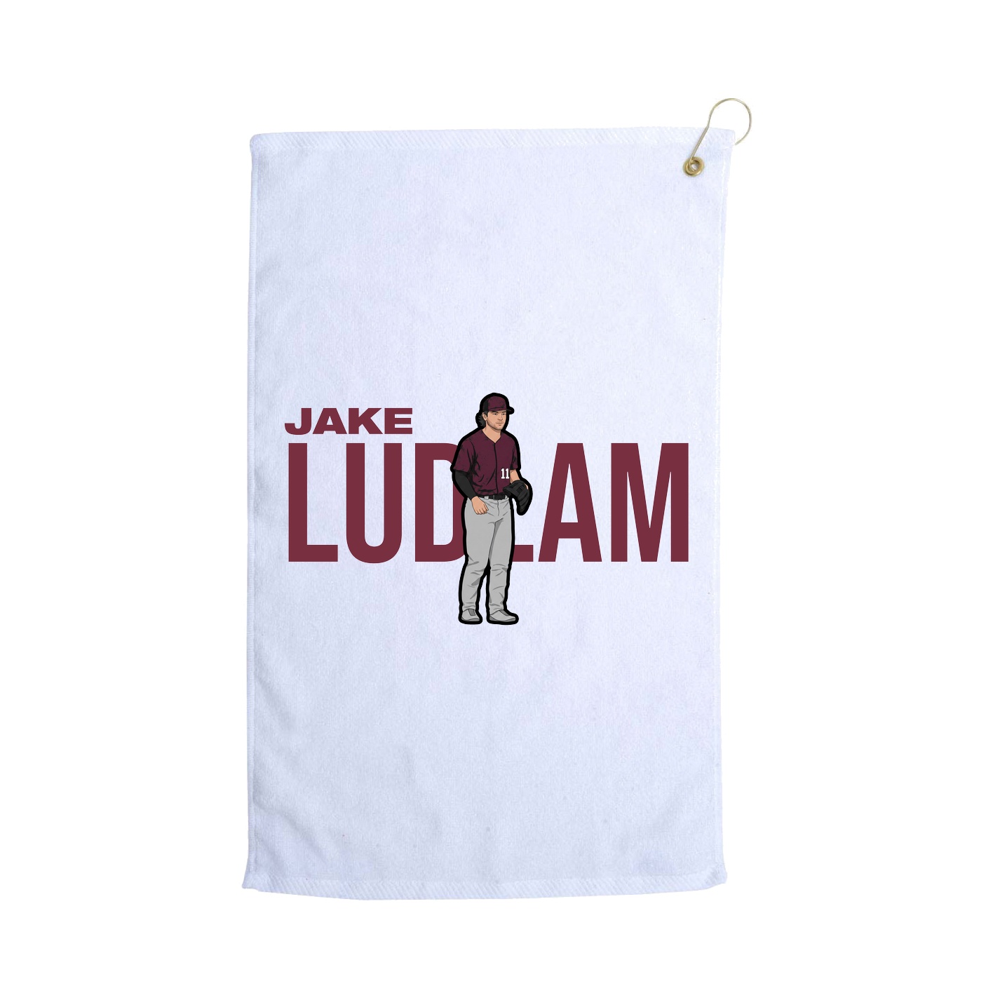 Golf Towel — Player Name in White