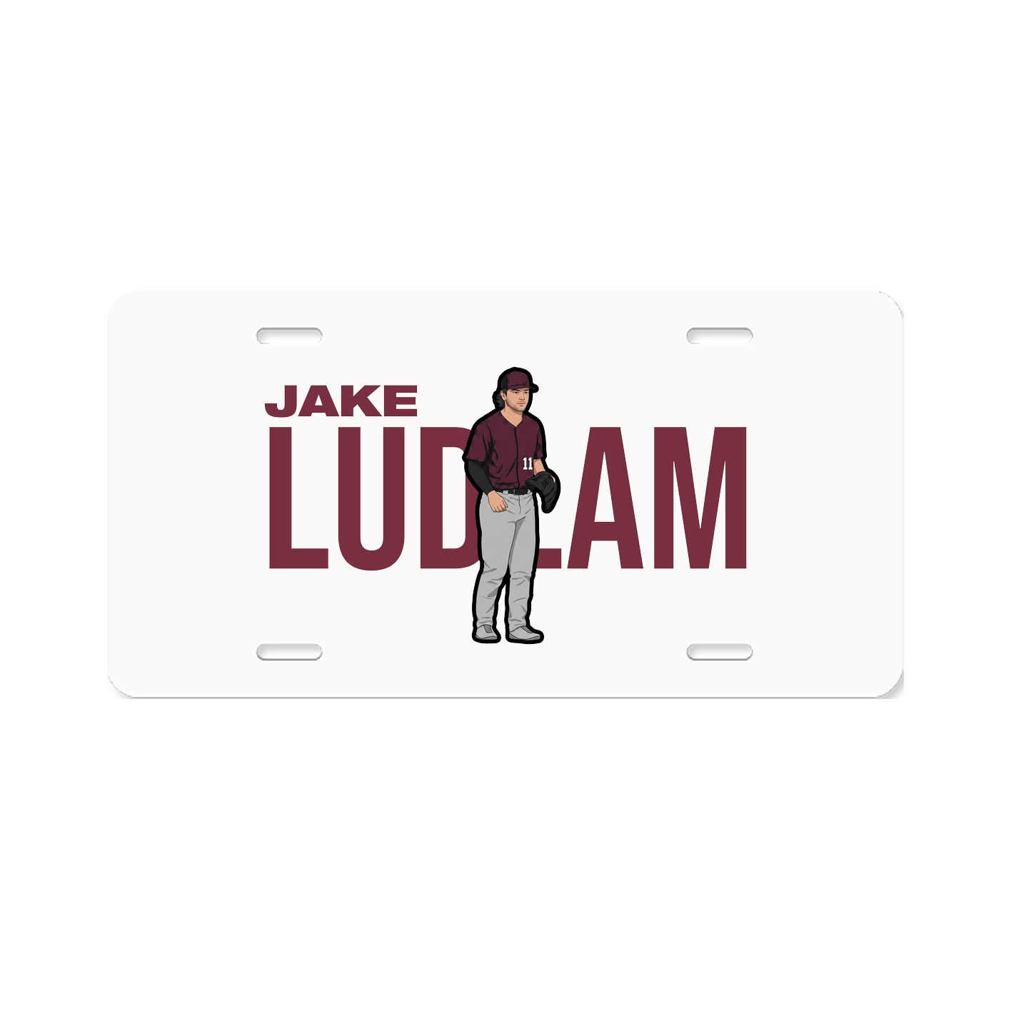 License Plate — Player Name in Classic