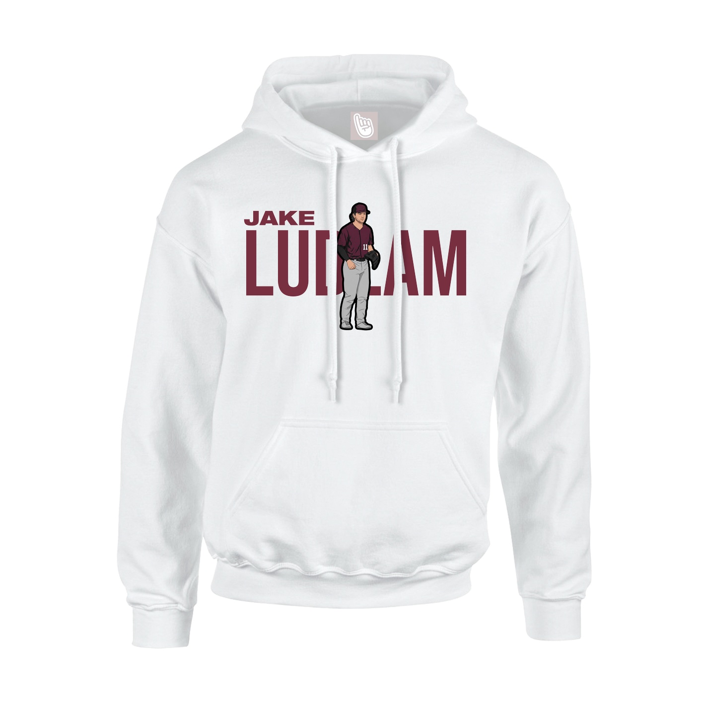 Hoodie — Player Name in White
