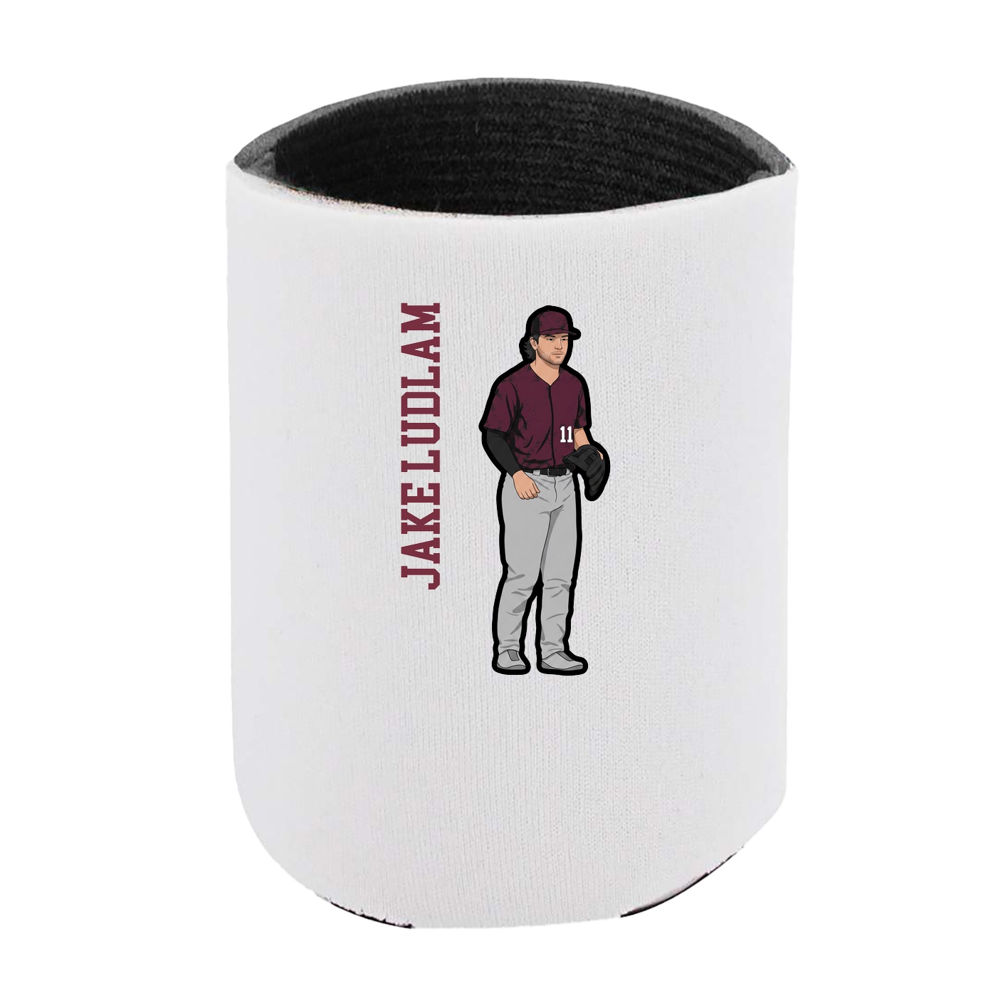 Can Holder — Name Vertical in White