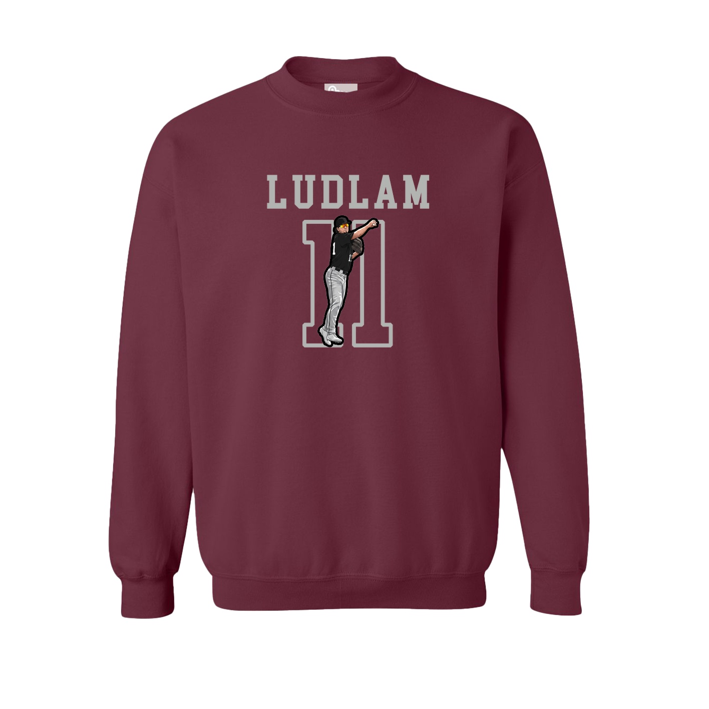 Fleece Crew — Shirsey in Maroon