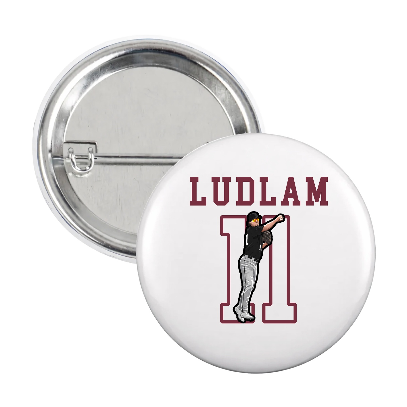 Game Day Button — Shirsey in White