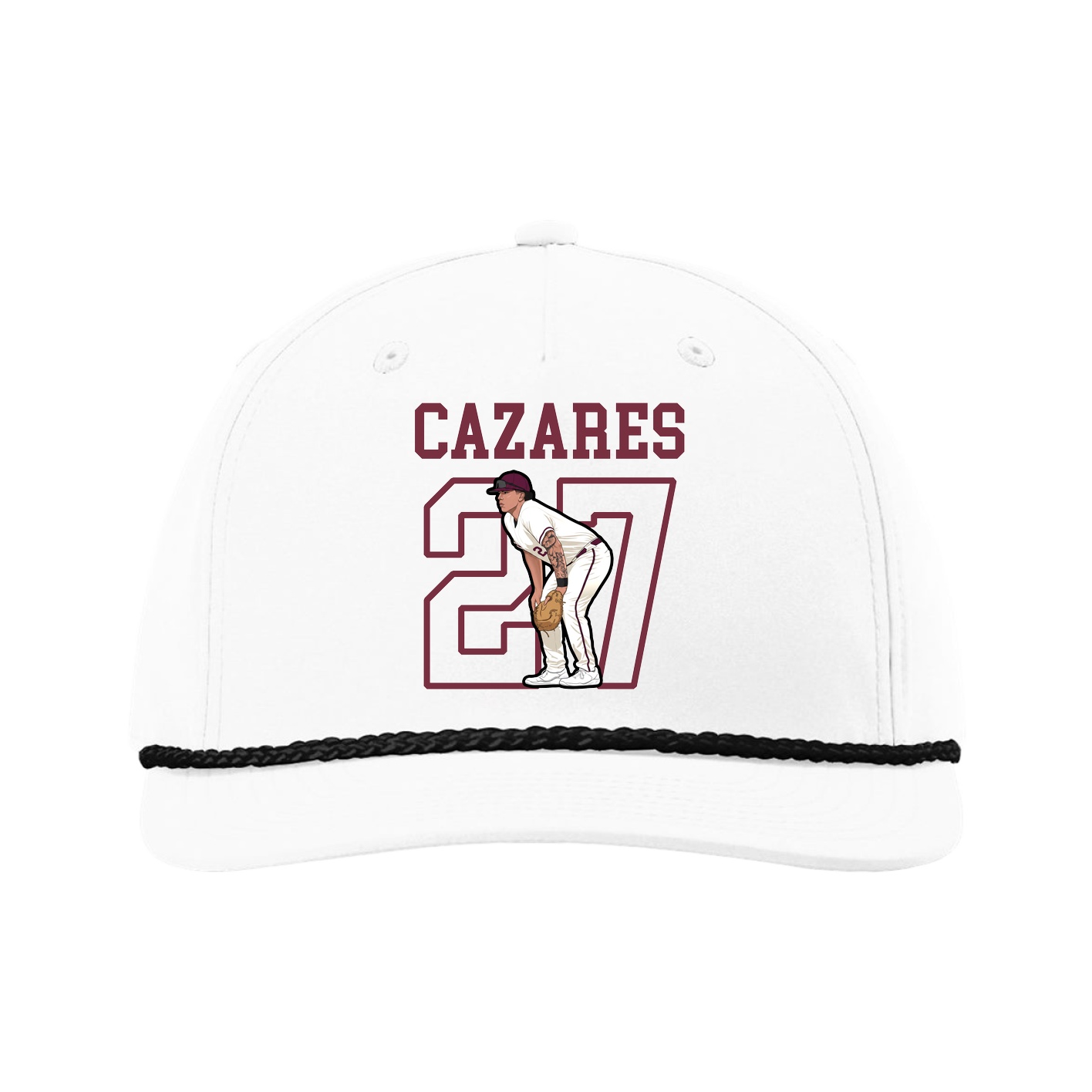 Five-Panel Classic Rope Cap — Shirsey in White
