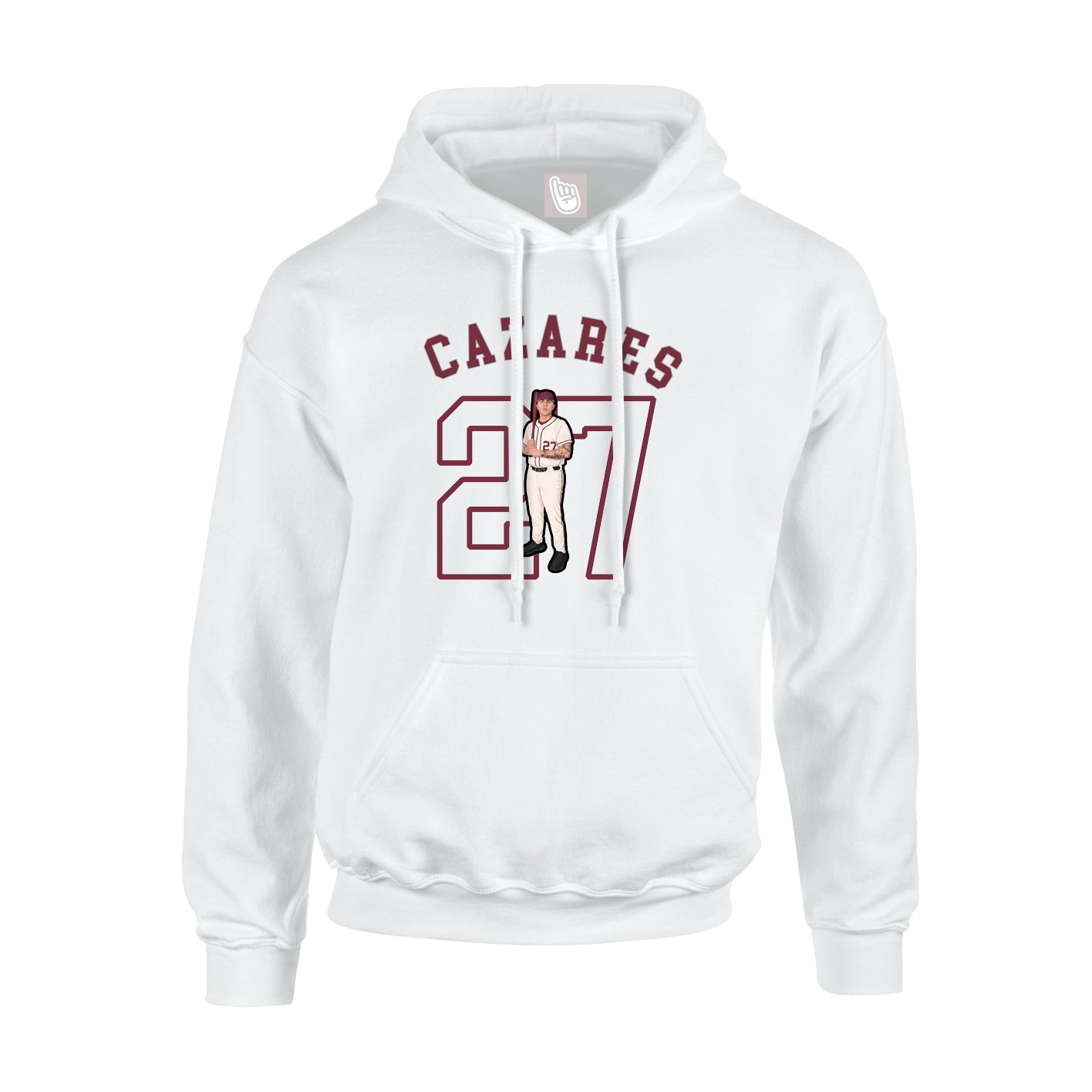 Hoodie — Shirsey Arch in White