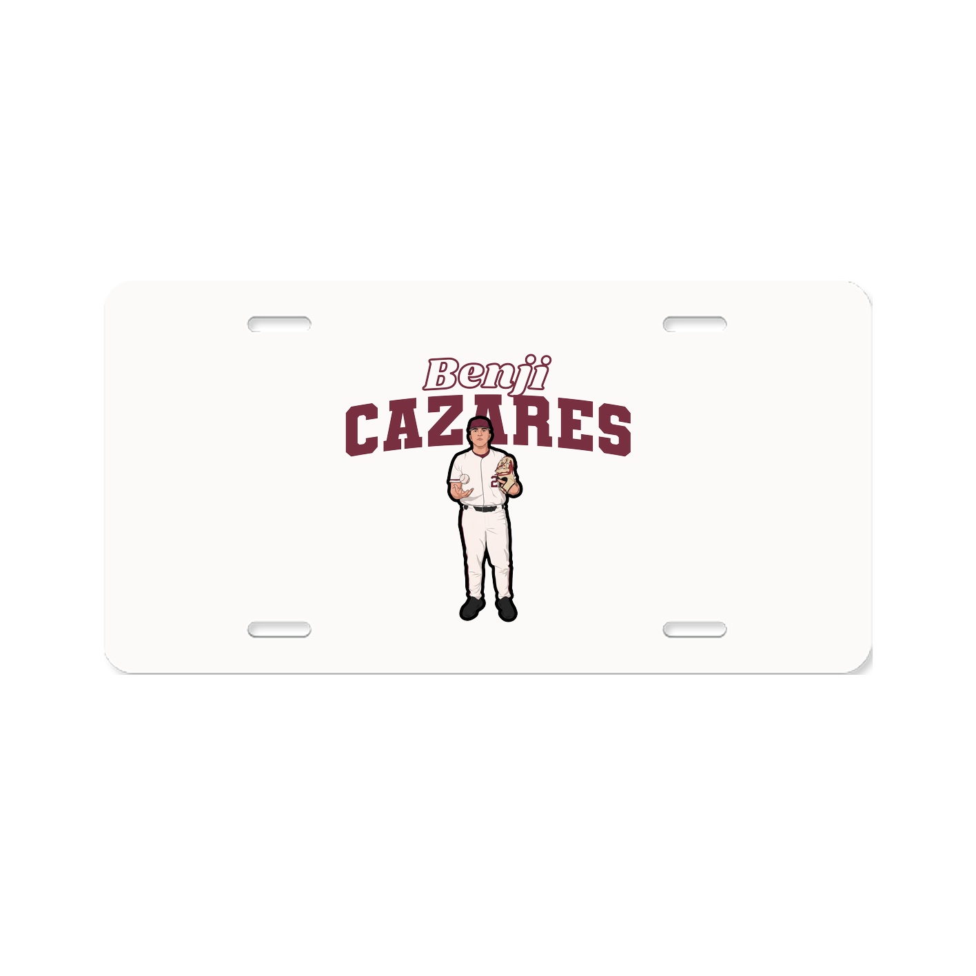 License Plate — Name Arch in Classic