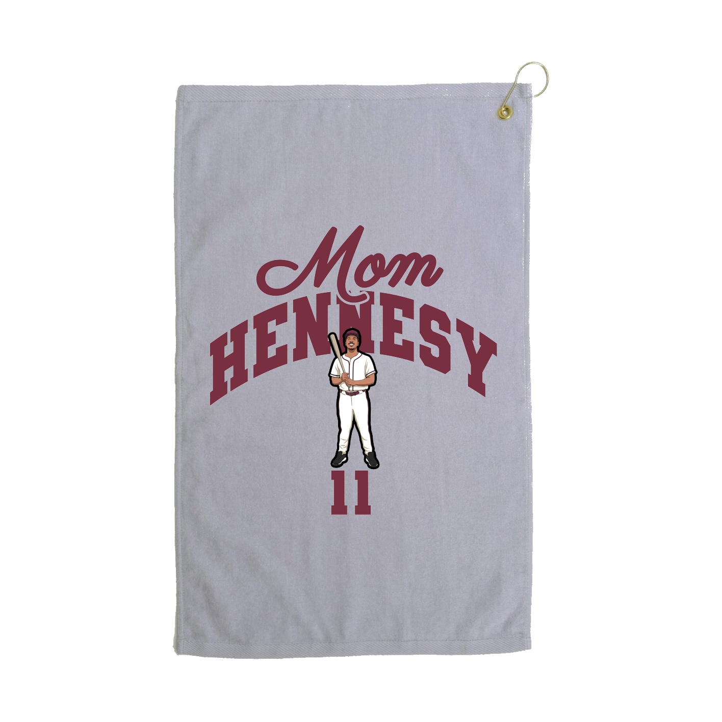 Golf Towel — Mothers Day Arch in Grey