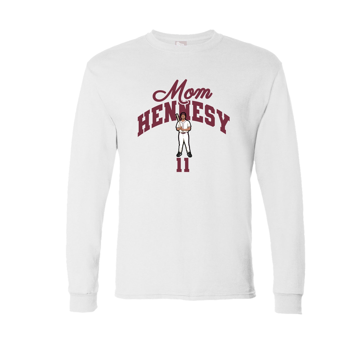 Long Sleeve Tee — Mothers Day Arch in White