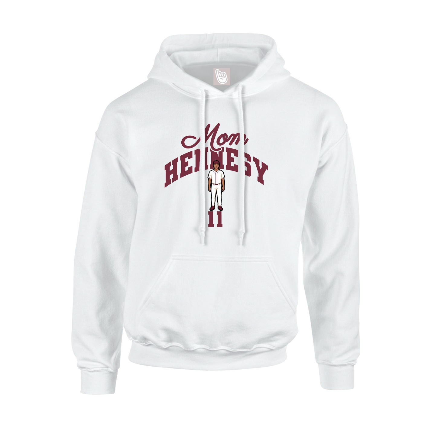 Youth Hoodie — Mothers Day Arch in White