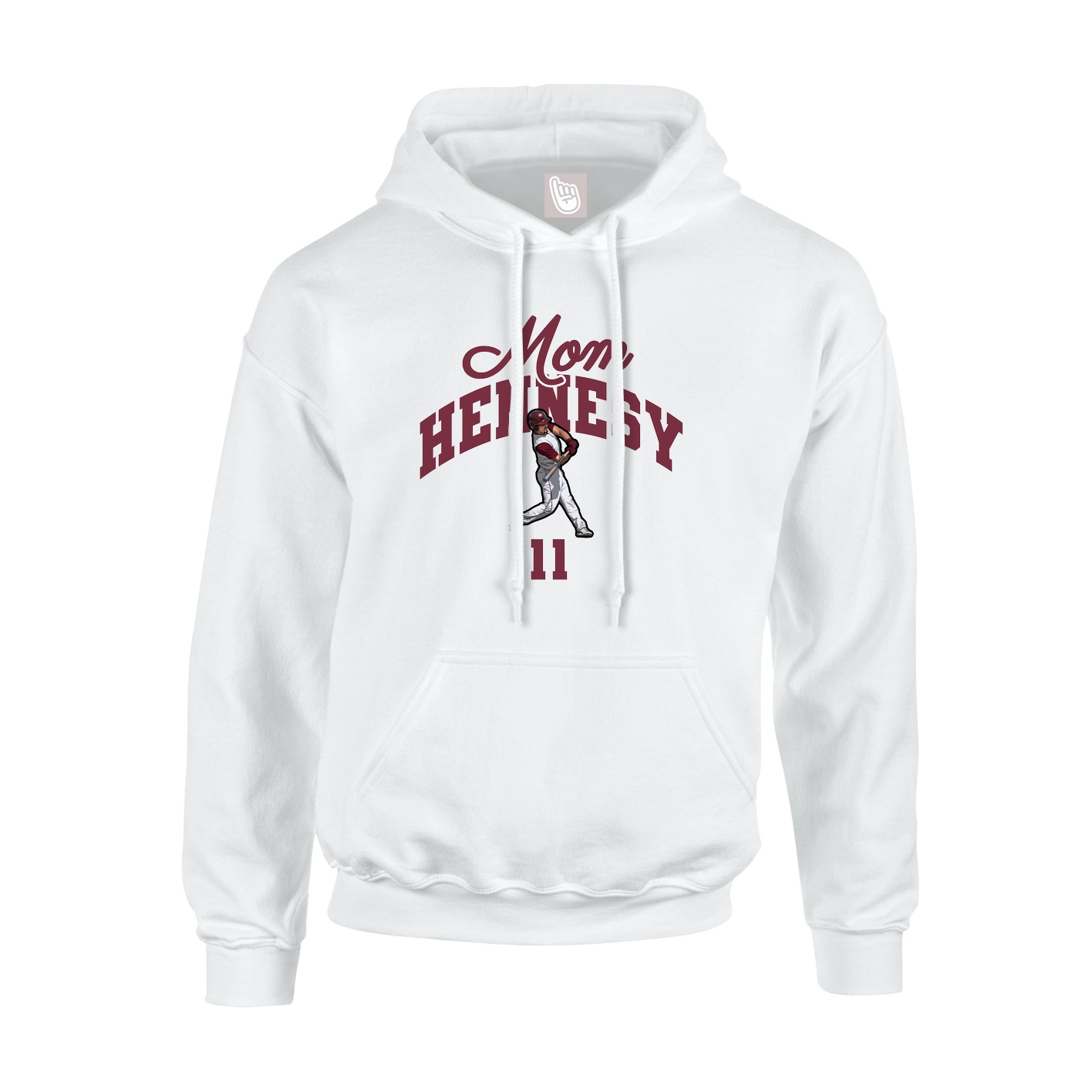Youth Hoodie — Mothers Day Arch in White