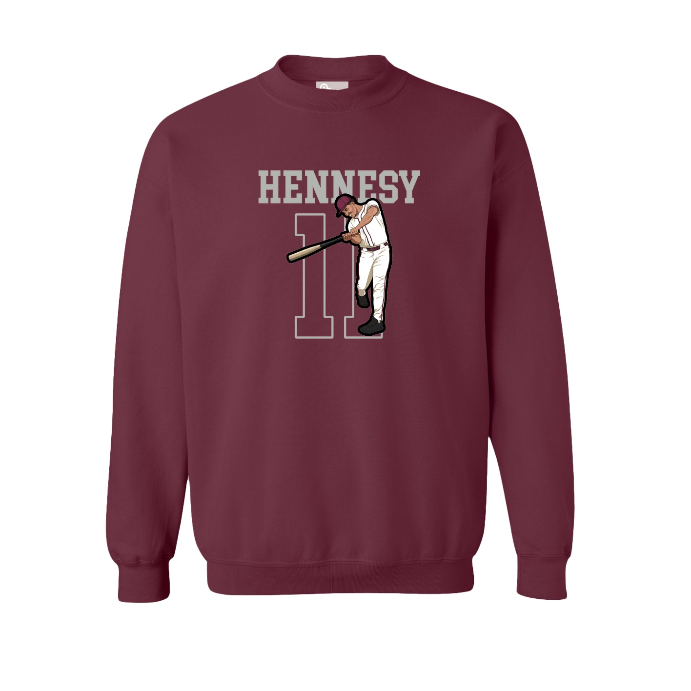 Fleece Crew — Shirsey in Maroon