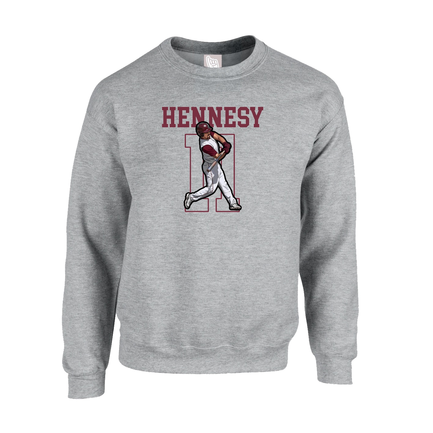 Fleece Crew — Shirsey in Grey