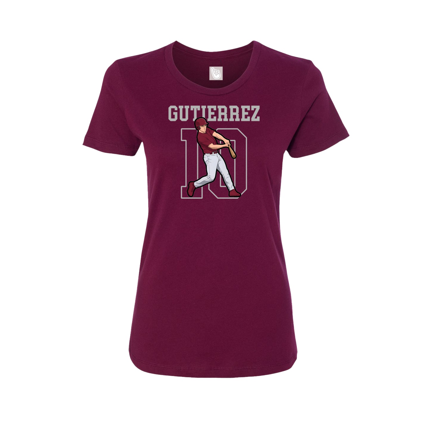 Fitted Women's Tee — Shirsey in Maroon