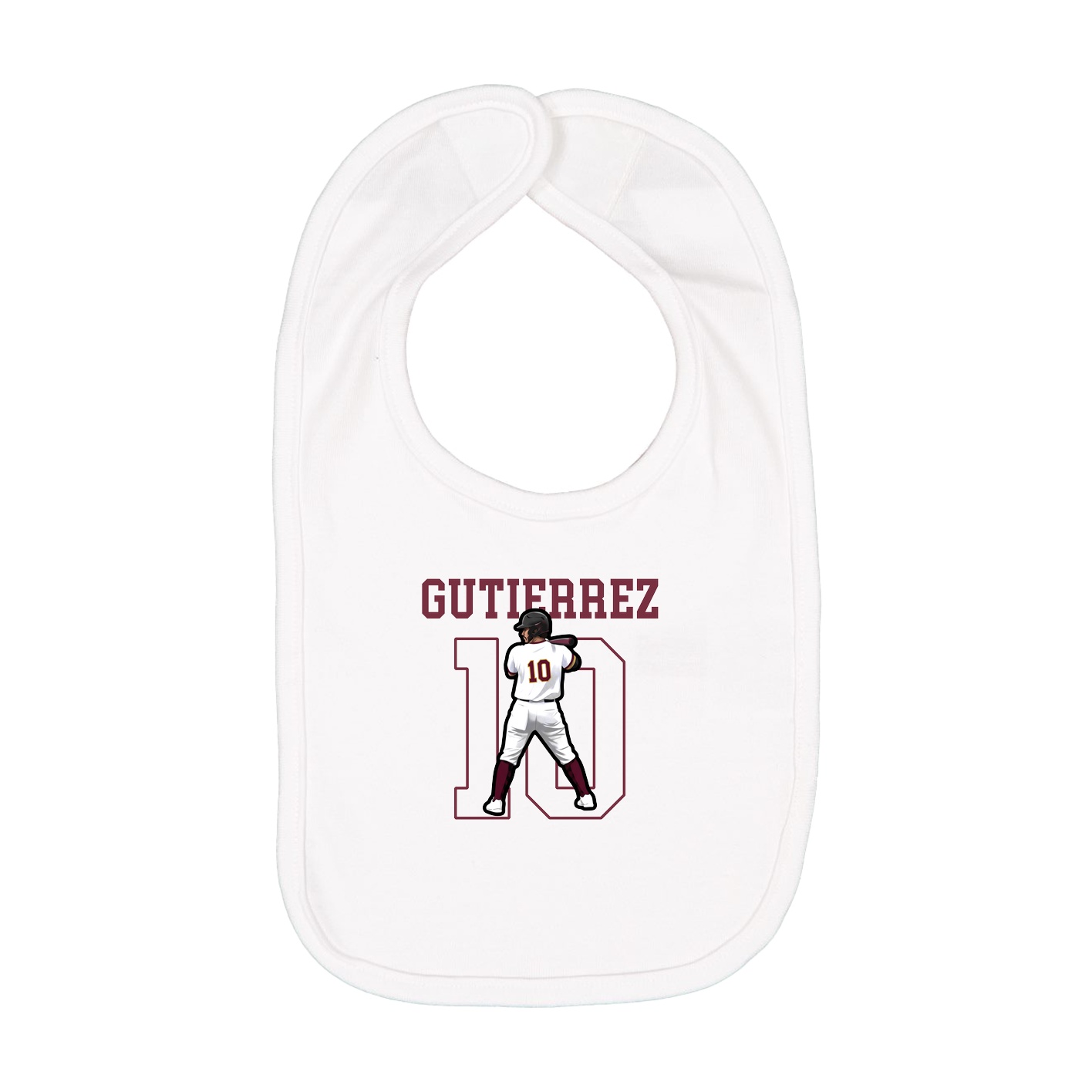 Infant Bib — Shirsey in White