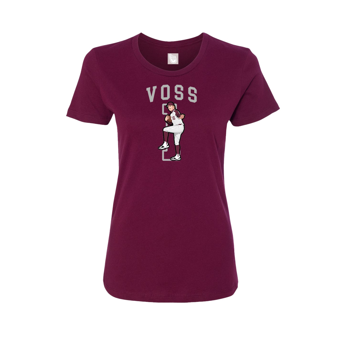 Fitted Women's Tee — Shirsey in Maroon