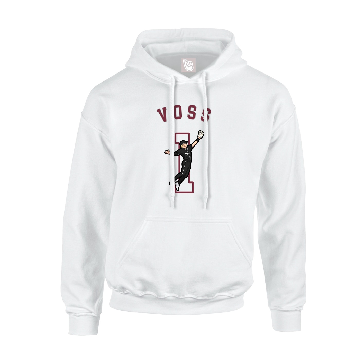 Hoodie — Shirsey Arch in White