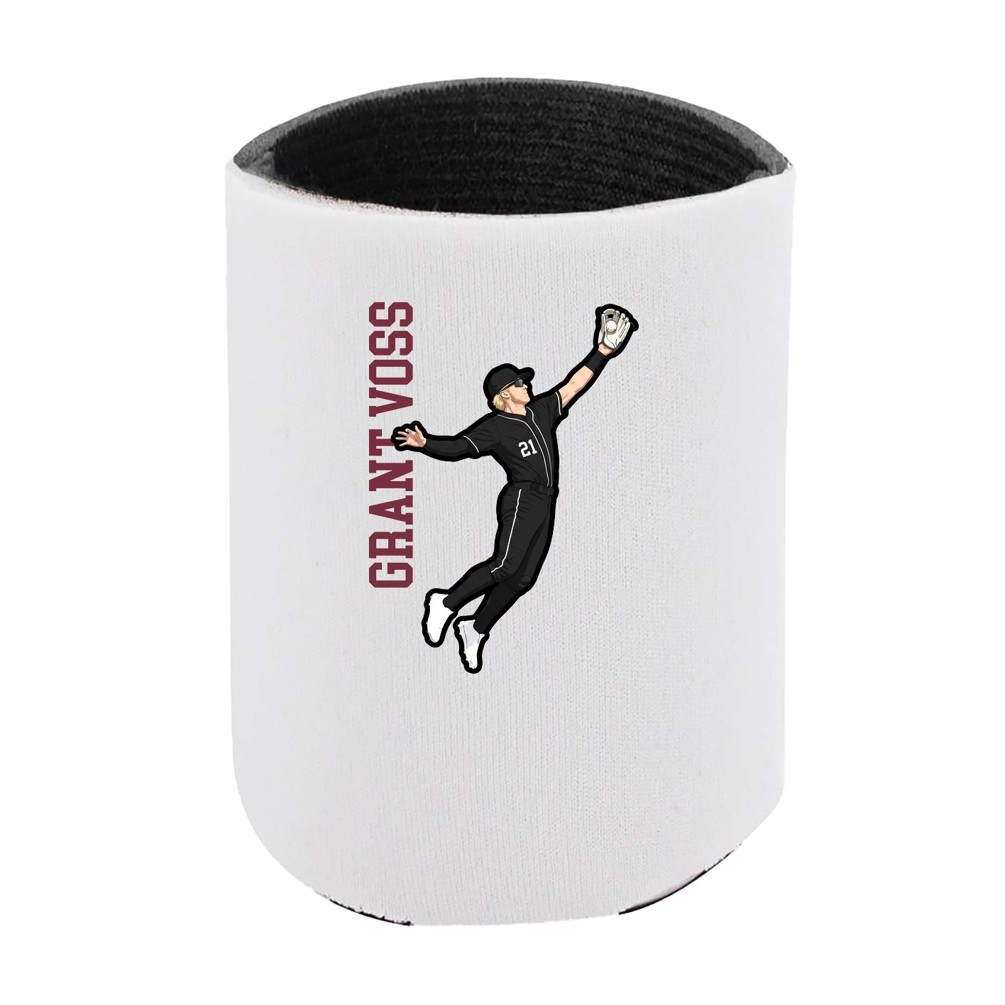 Can Holder — Name Vertical in White
