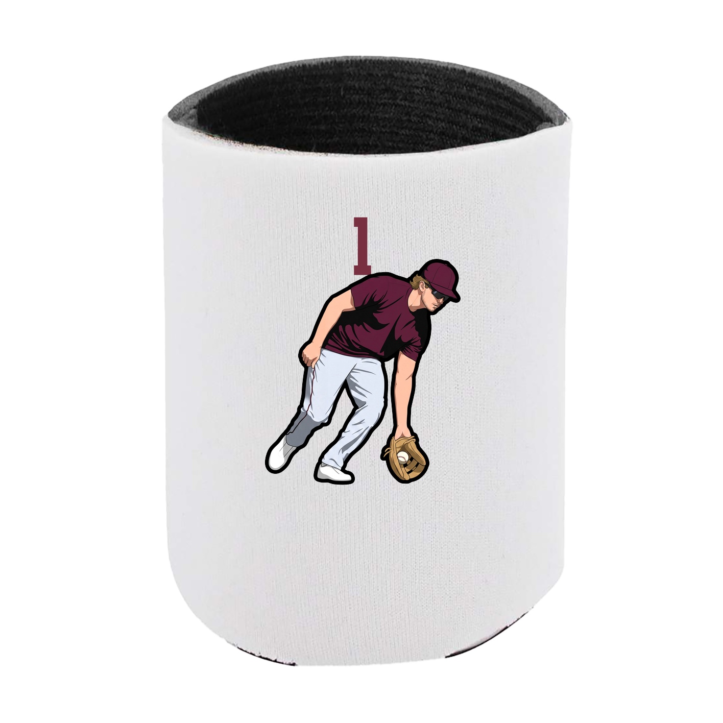 Can Holder — Number Top in White