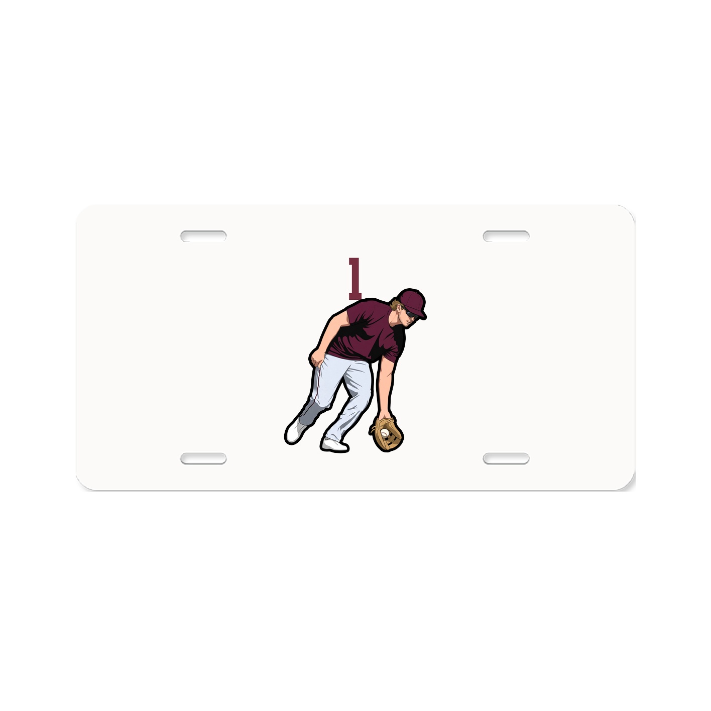 License Plate — Number Top in Classic