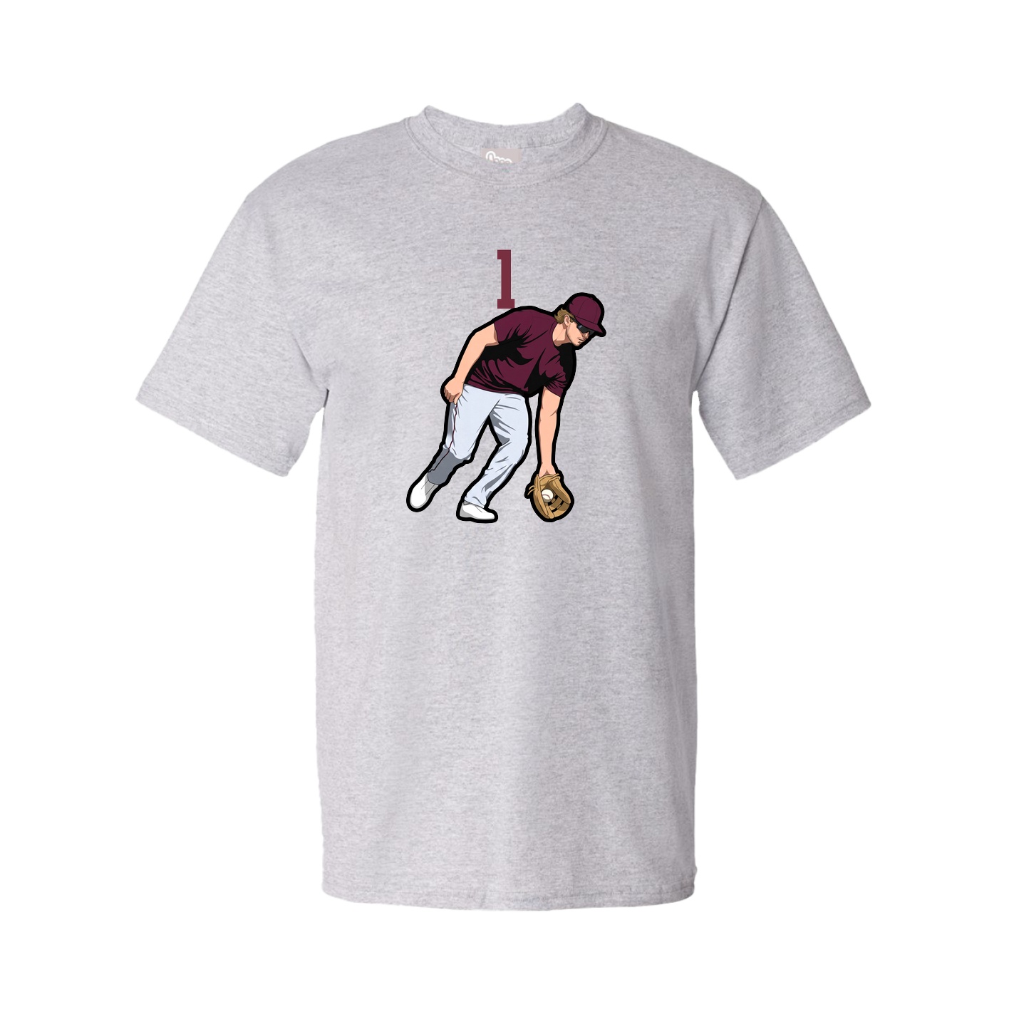 Tee — Number Top in Grey