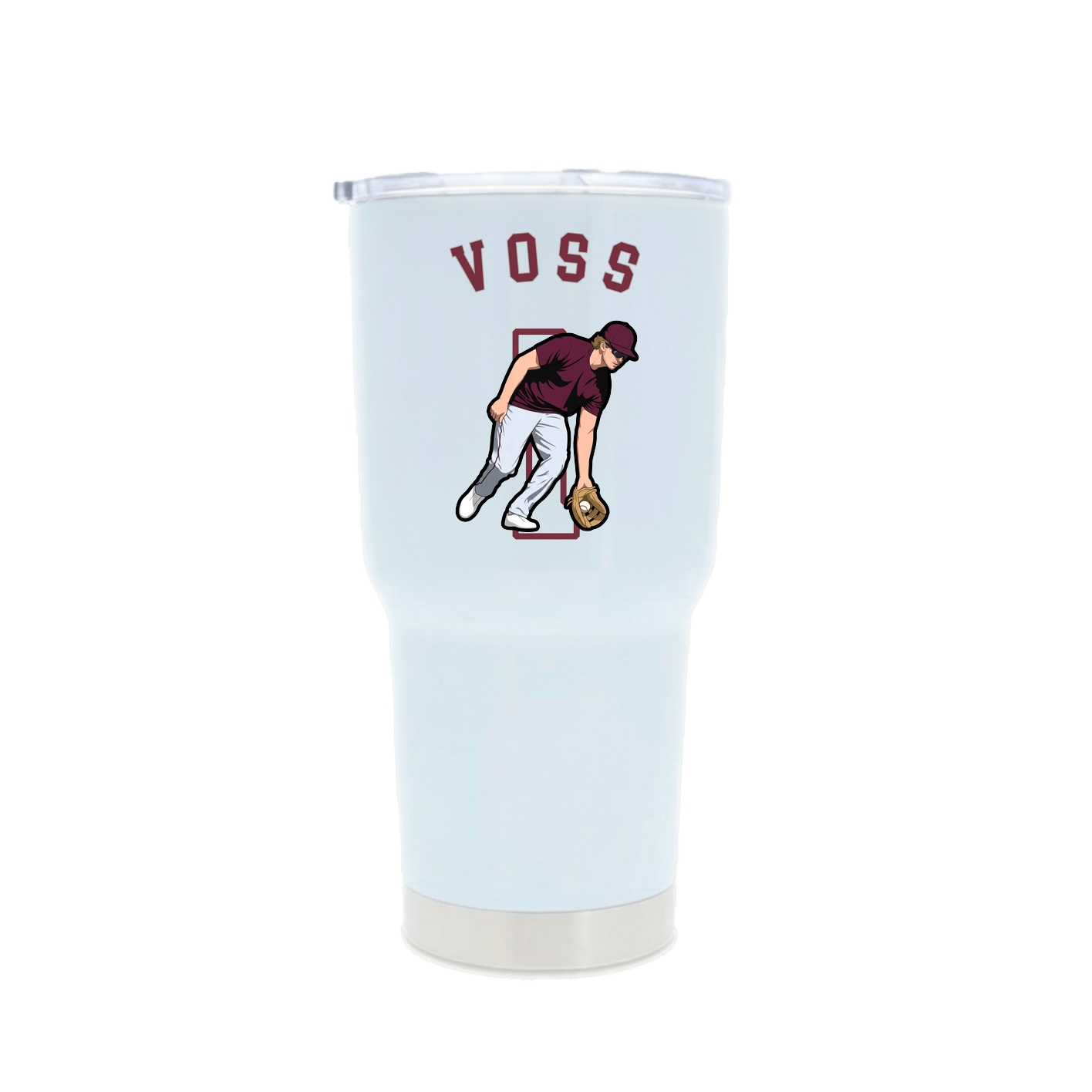 30oz Stainless Steel Tumbler — Shirsey Arch in White