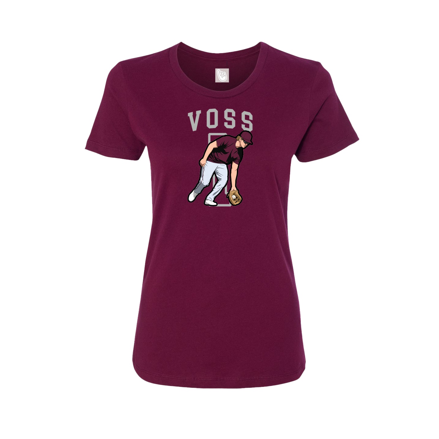 Fitted Women's Tee — Shirsey in Maroon