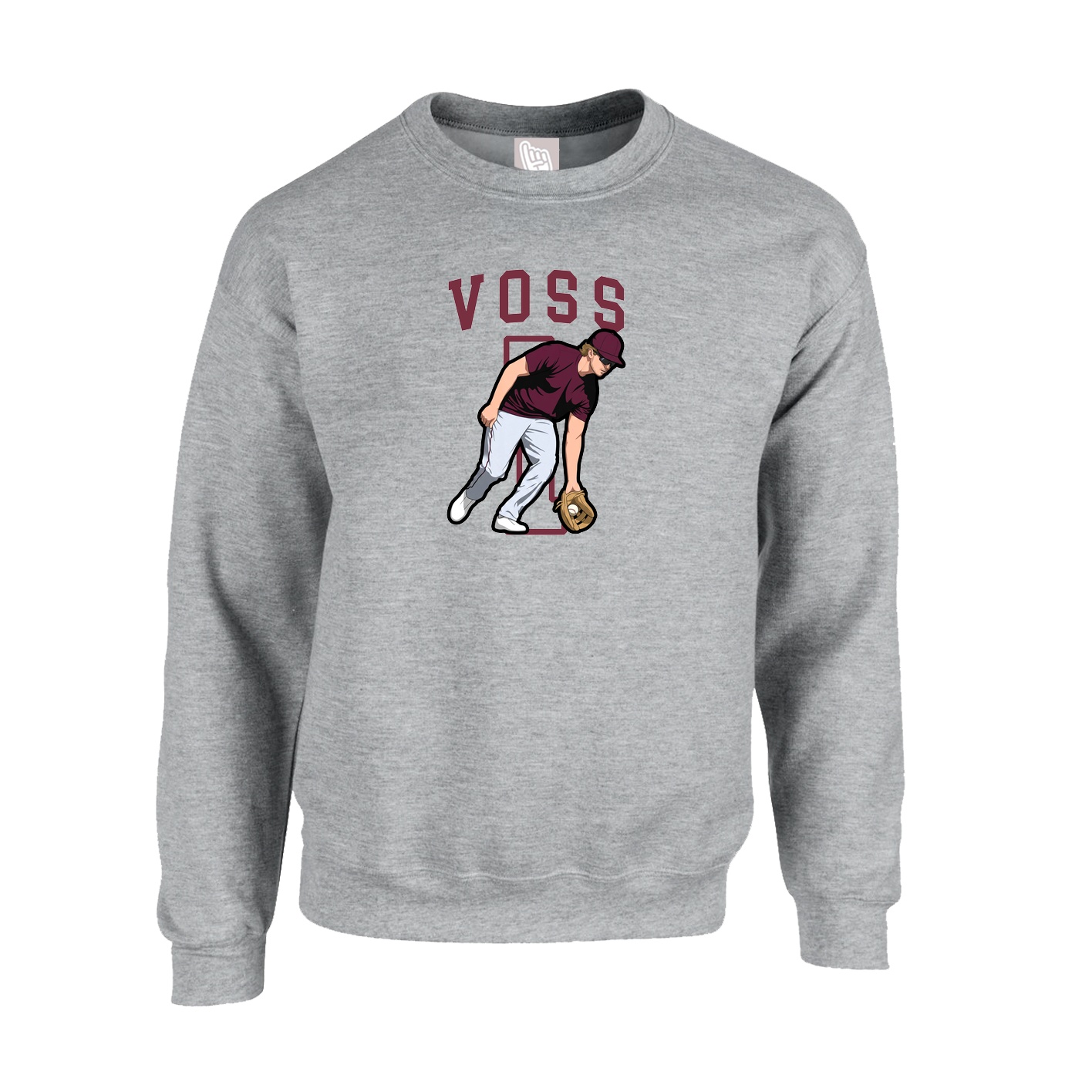 Fleece Crew — Shirsey in Grey