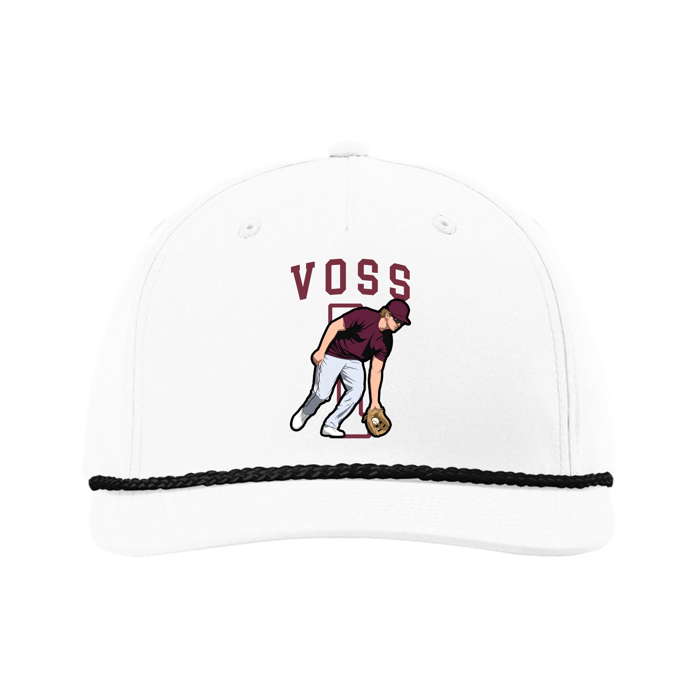 Five-Panel Classic Rope Cap — Shirsey in White