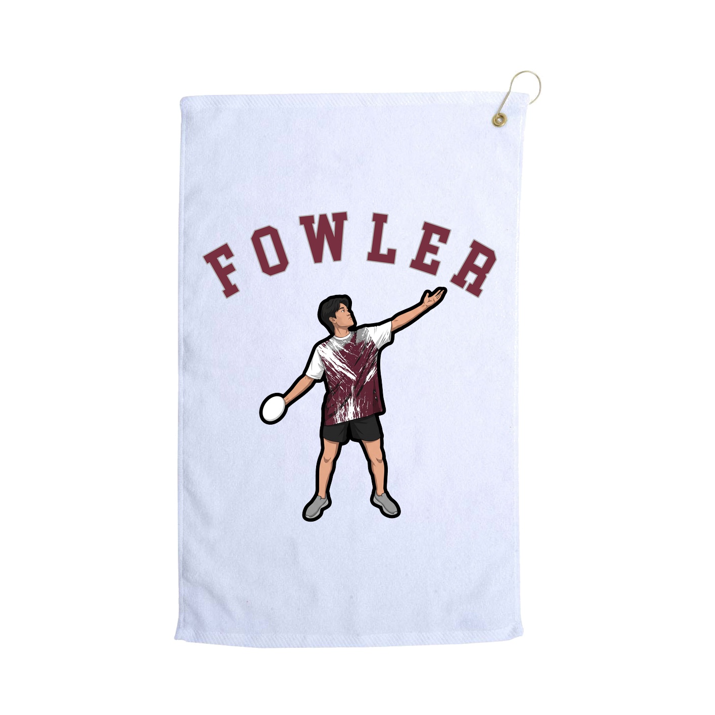 Golf Towel — Shirsey Arch in White