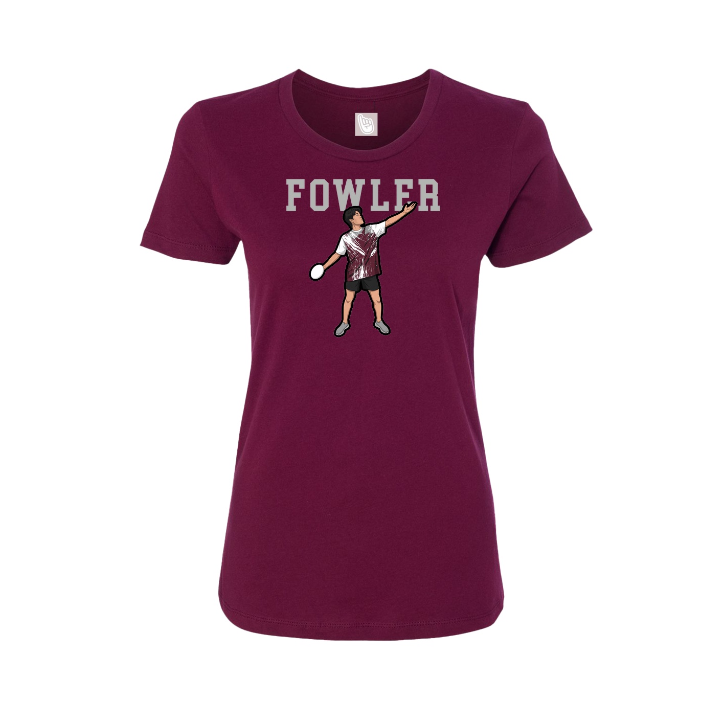Fitted Women's Tee — Shirsey in Maroon