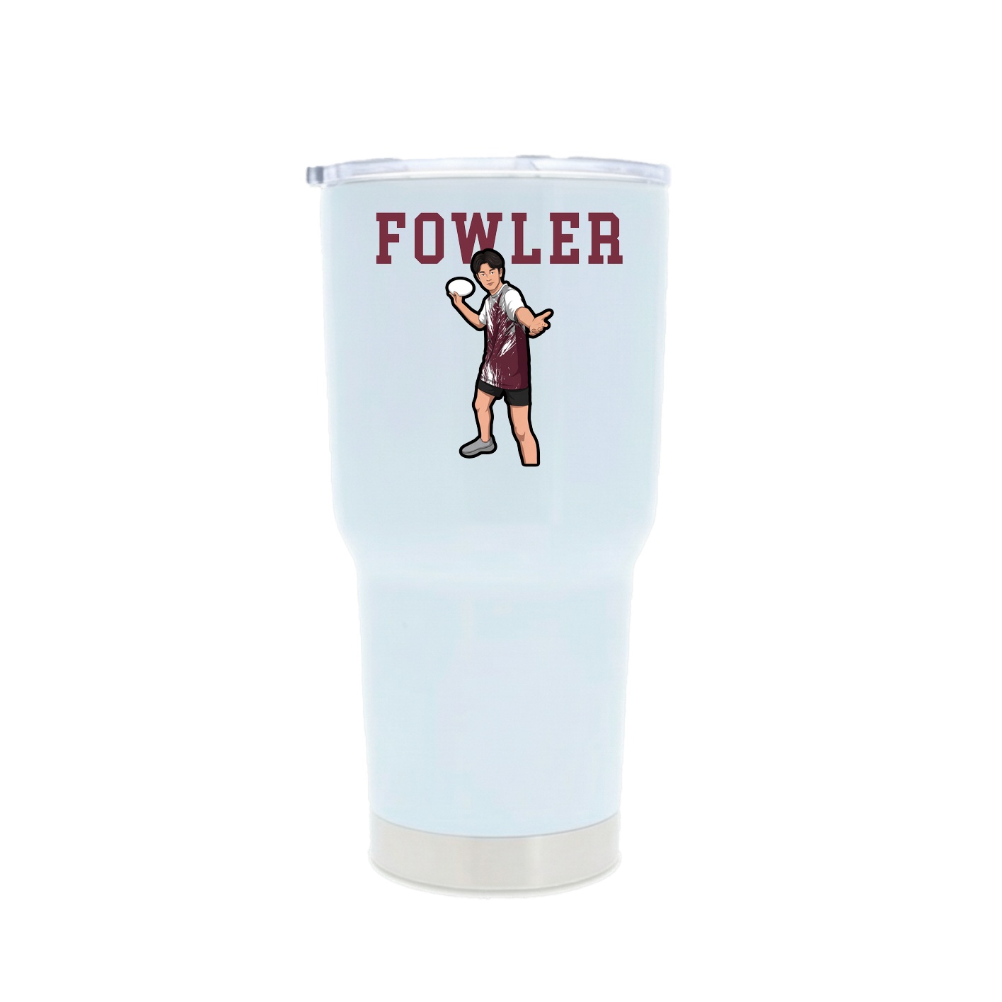 30oz Stainless Steel Tumbler — Shirsey in White