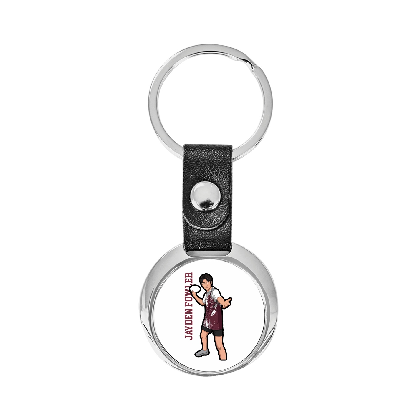 Key Chain — Name Vertical in Classic
