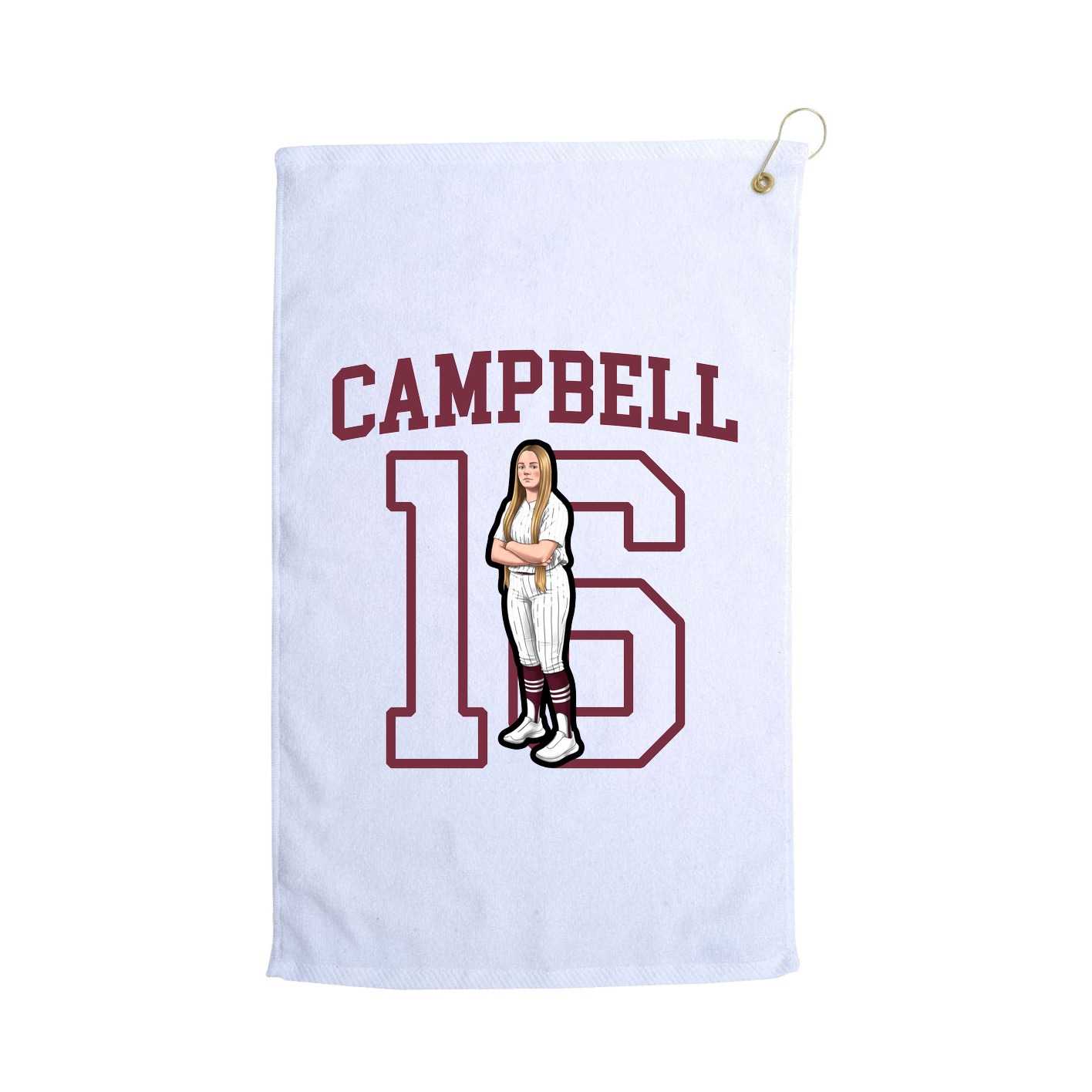 Golf Towel — Shirsey in White