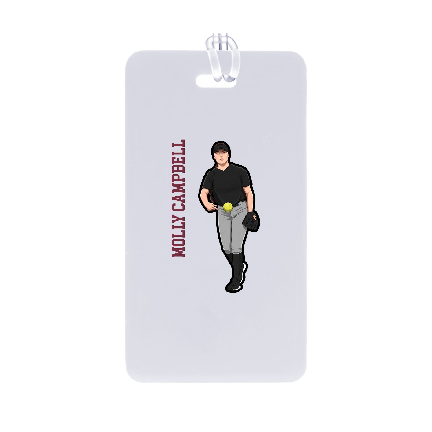 Bag Tag — Name Vertical in Classic