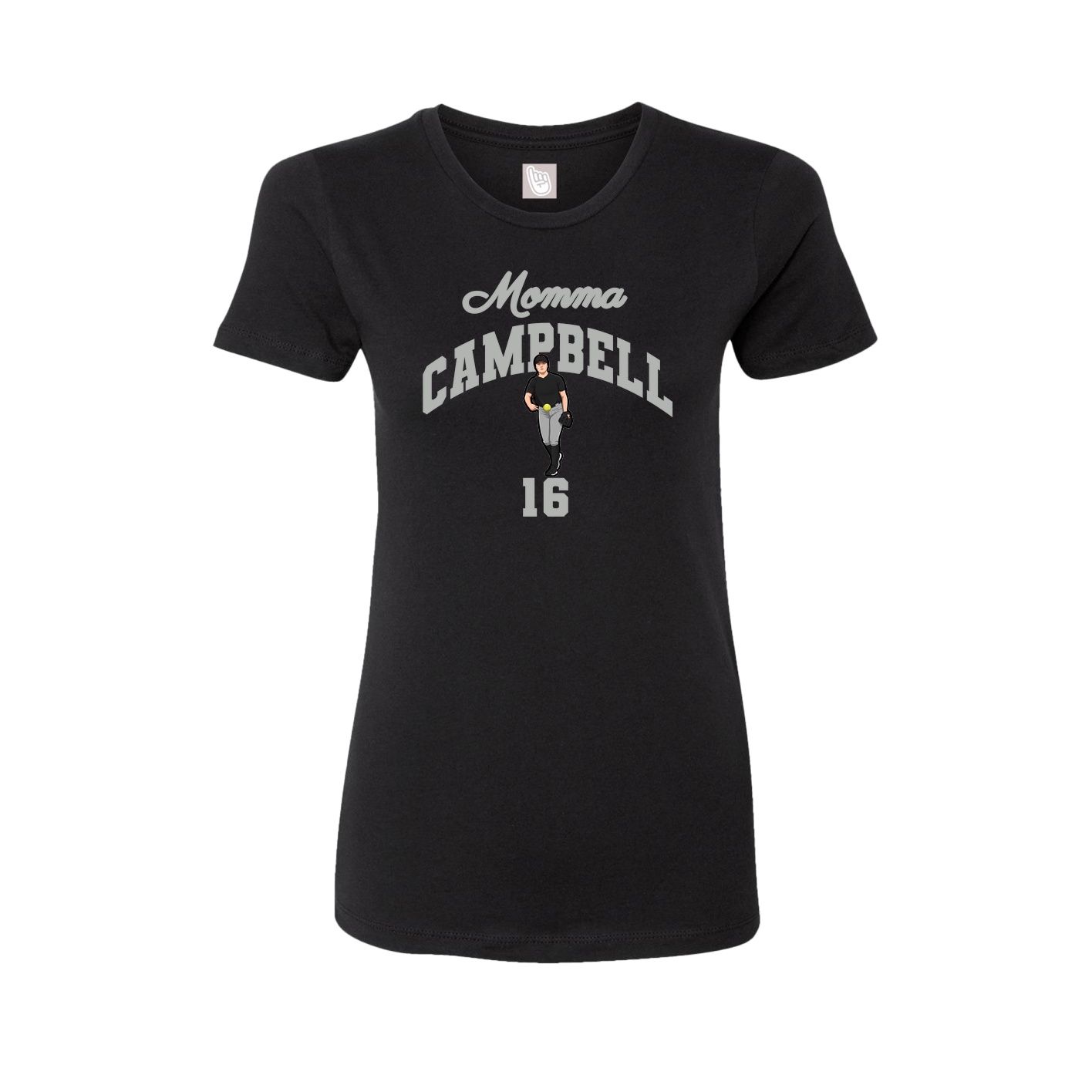 Womens Tee — Mothers Day Arch in Black