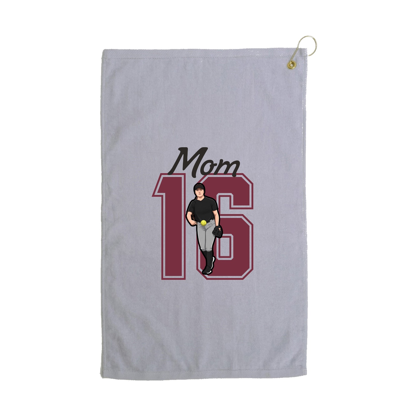 Golf Towel — Mothers Day Shirsey in Grey