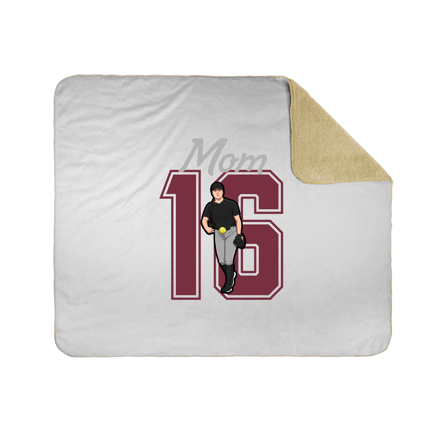 Throw Blanket — Mothers Day Shirsey in White