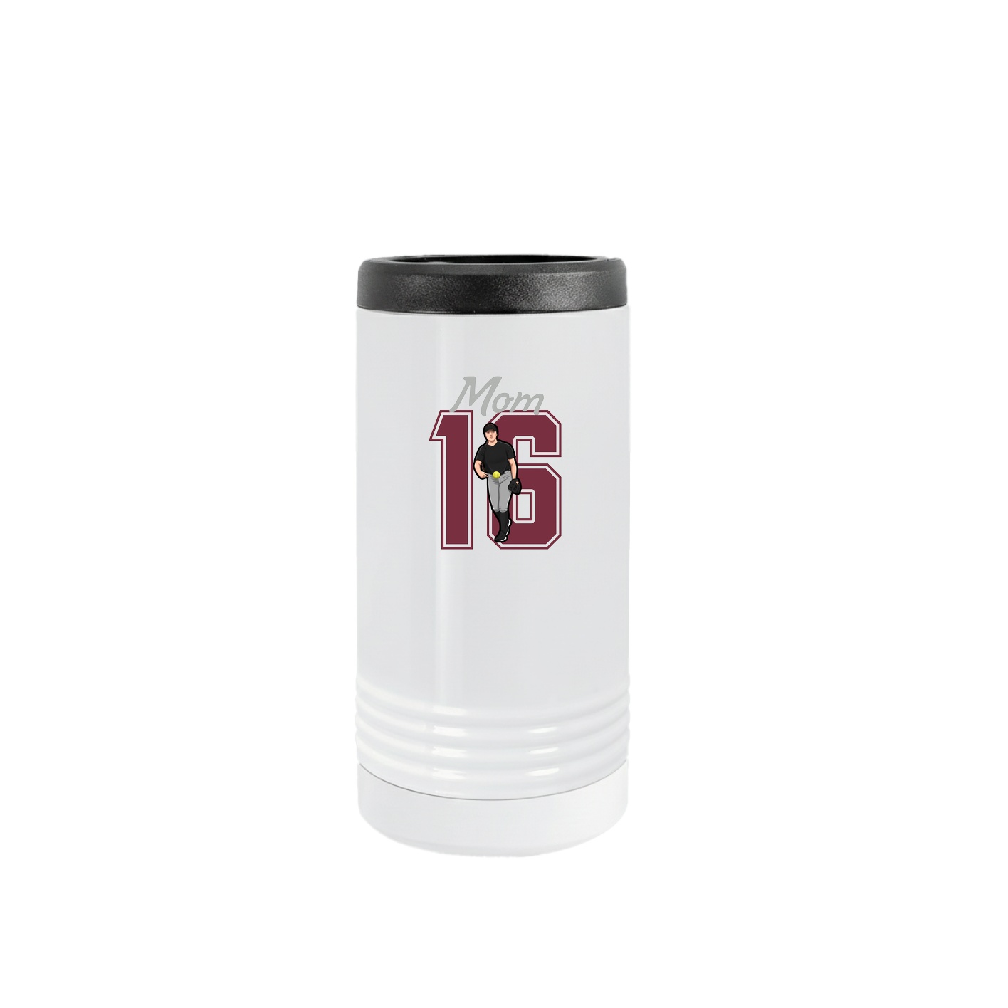 Slim Beverage Holder — Mothers Day Shirsey in White