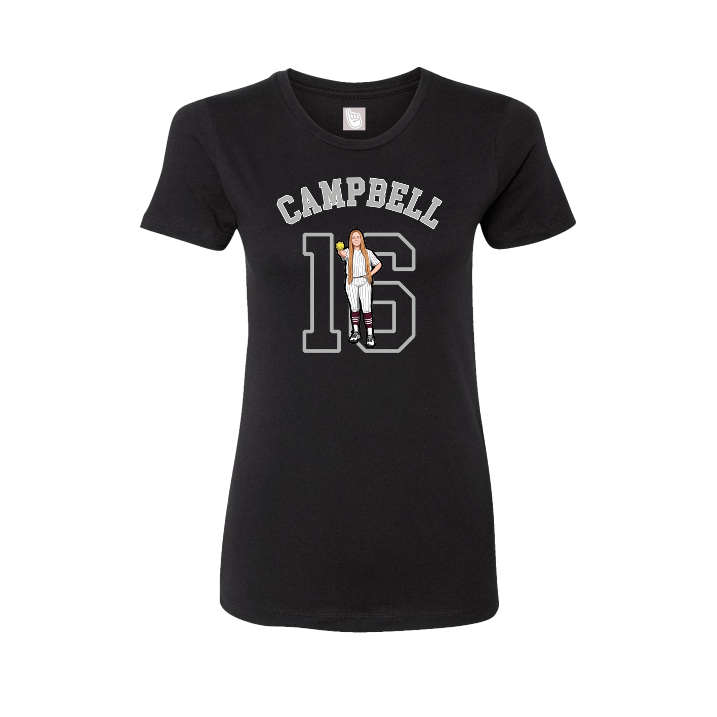 Womens Tee — Shirsey Arch in Black