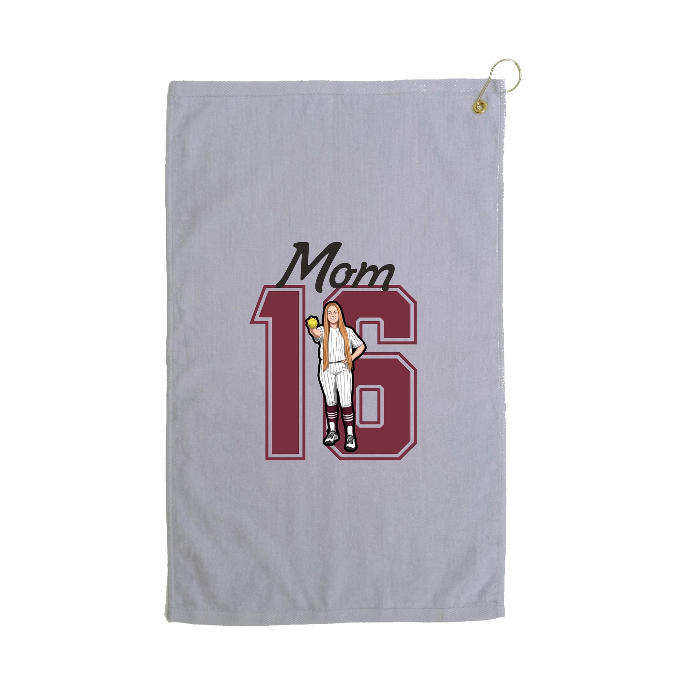 Golf Towel — Mothers Day Shirsey in Grey