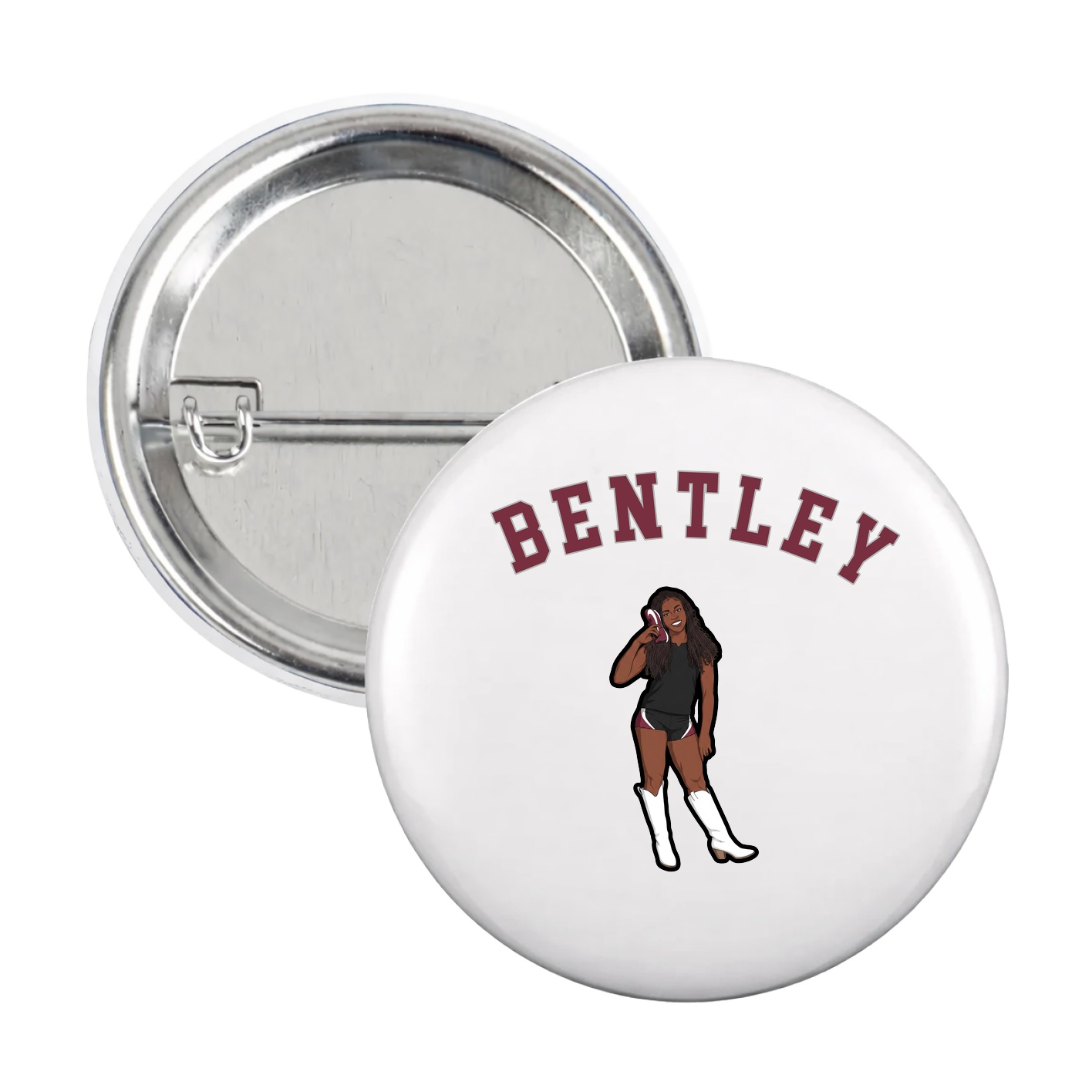 Game Day Button — Shirsey Arch in White